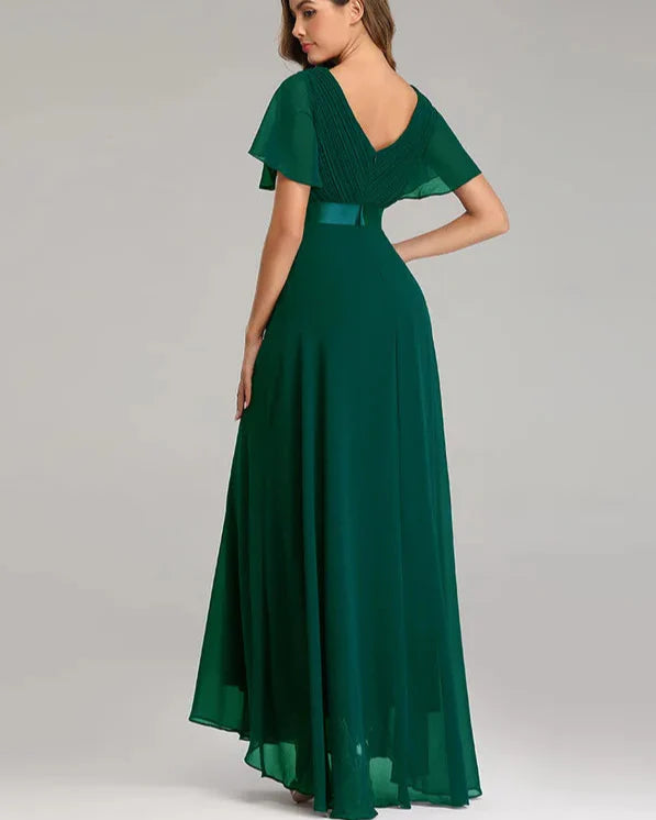 Elegant Plus Size Chiffon Evening Dress A-Line Style
