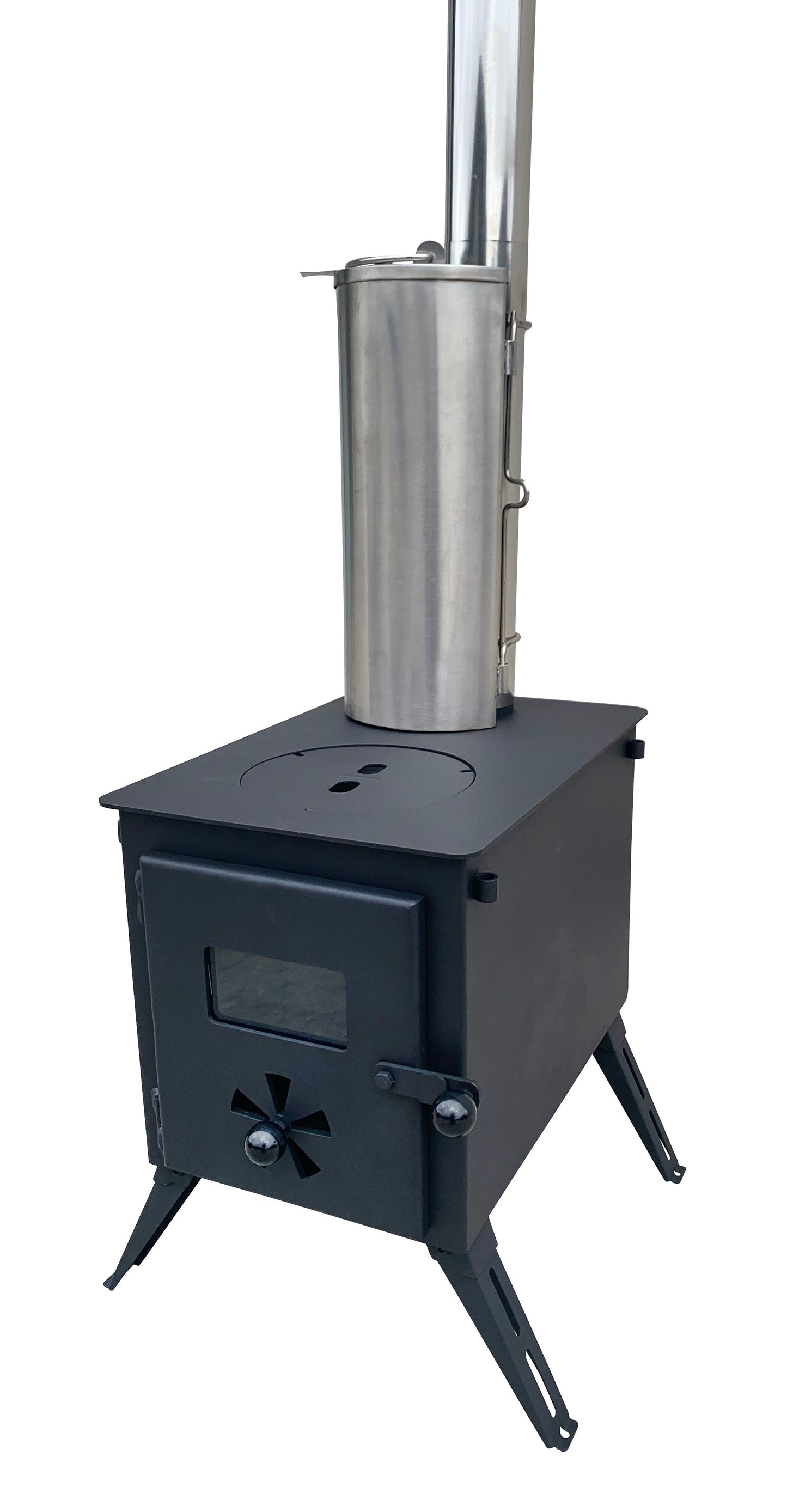 Firebox Portable Wood Stove | 3.5kw 12kg - Water Heater Package