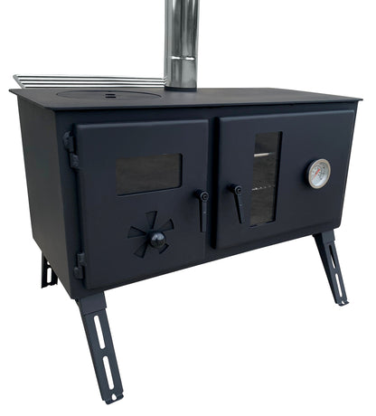 Firebox Eco Burn Range Oven Portable Wood Stove | 3.5kw 20.5kg