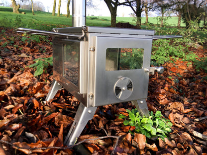 Firebox Flame Clear View Portable Wood Stove | 3.5kw 14kg