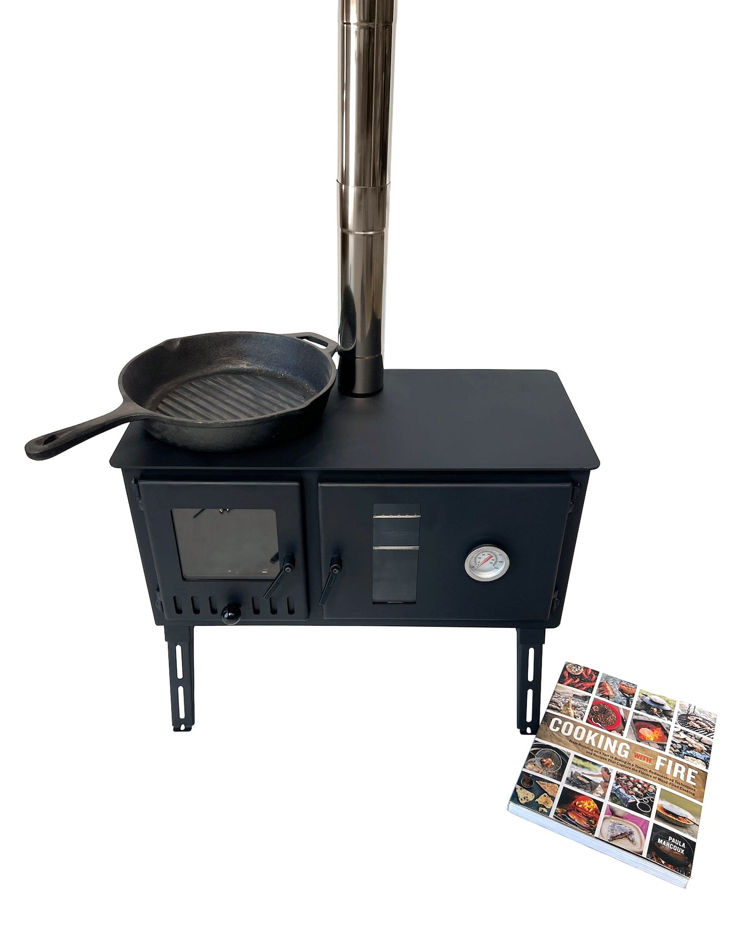 Firebox Eco Burn Range Oven Portable Wood Stove | 3.5kw 20.5kg