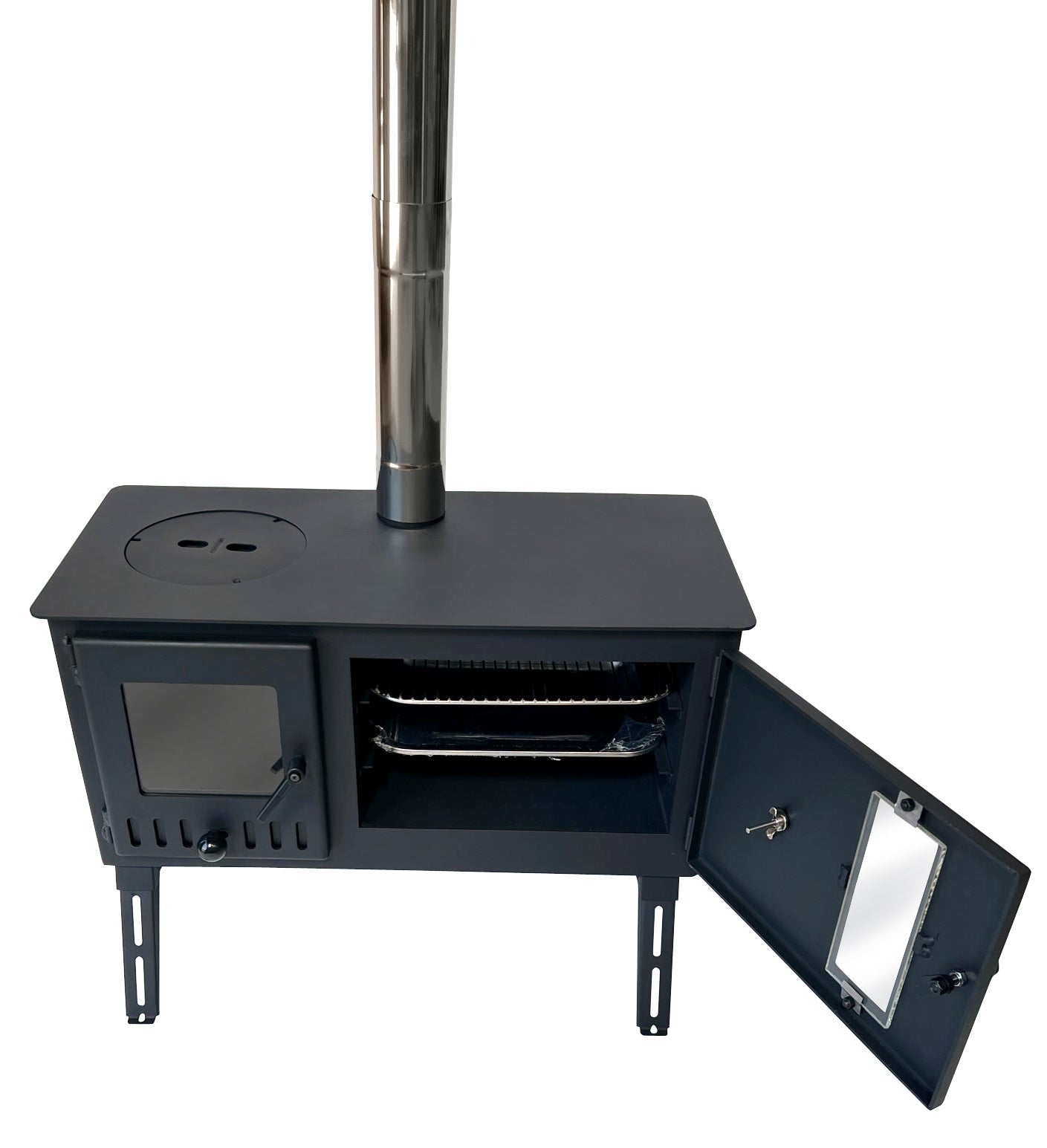 Firebox Eco Burn Range Oven Portable Wood Stove | 3.5kw 20.5kg