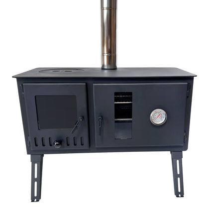 Firebox Eco Burn Range Oven Portable Wood Stove | 3.5kw 20.5kg