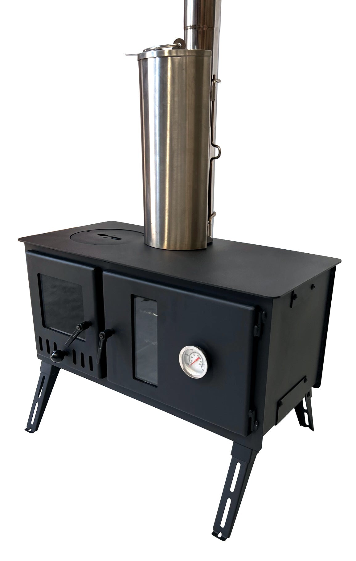 Firebox Eco Burn Range Oven Portable Wood Stove | 3.5kw 20.5kg