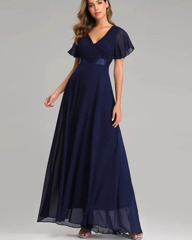 Elegant Plus Size Chiffon Evening Dress A-Line Style