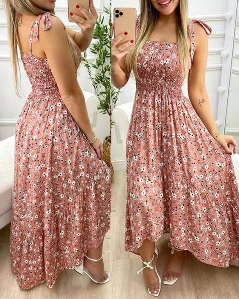 Floral Lightweight Sleeveless Maxi Dress