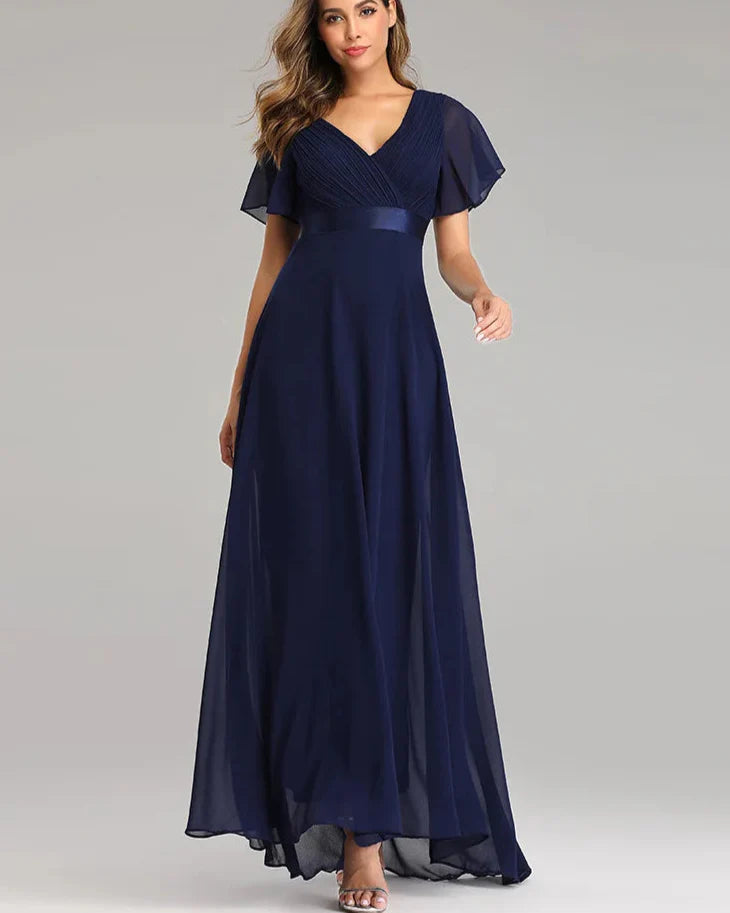 Elegant Plus Size Chiffon Evening Dress A-Line Style
