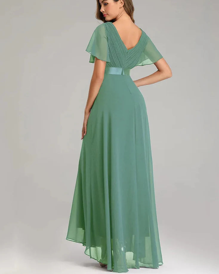 Elegant Plus Size Chiffon Evening Dress A-Line Style