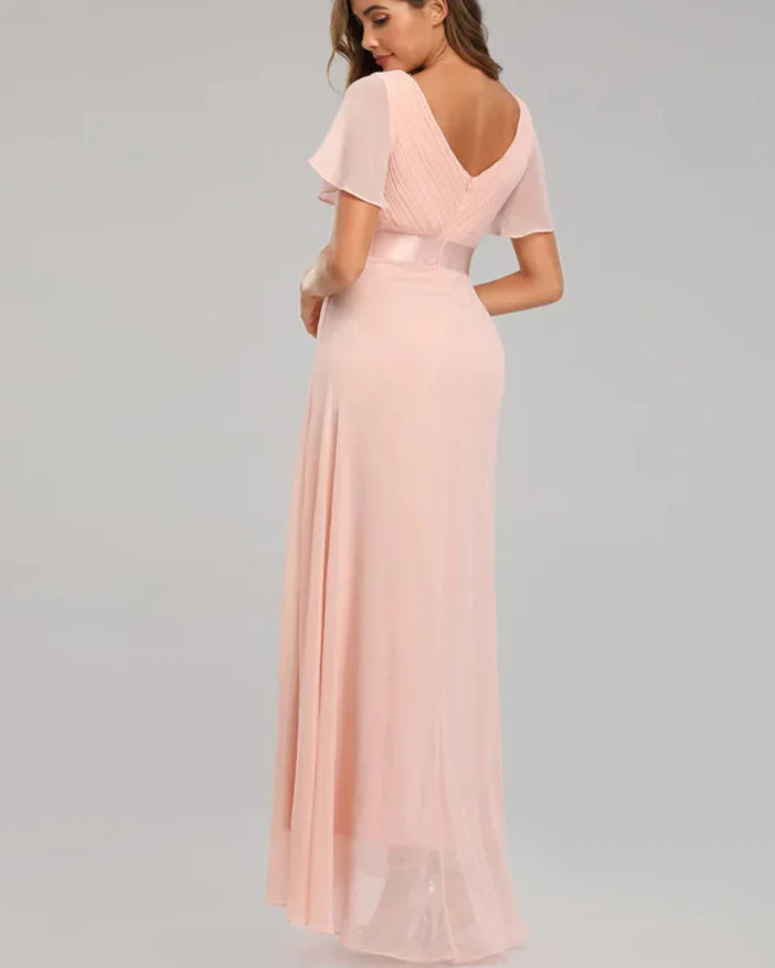 Elegant Plus Size Chiffon Evening Dress A-Line Style